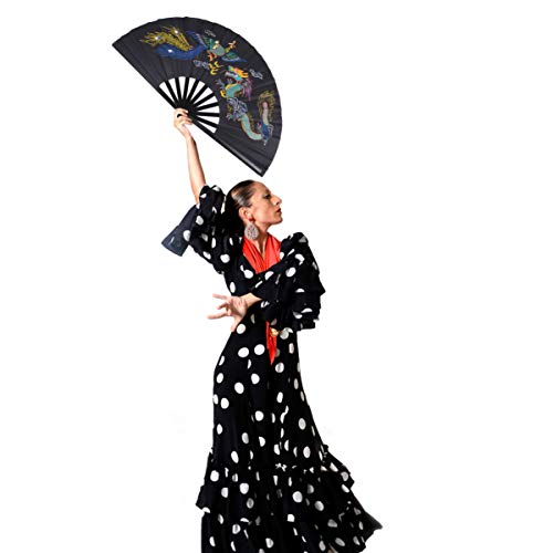 DIYEAH 1Stück Faltbarer Handventilator mit Traditionellem Chinesischen Design Kunststoffventilator für Tai Chi Kung Fu Tanz und Sommerfestivals Schwarz DIYEAH 1Stück Faltbarer Handventilator mit Traditionellem Chinesischen Design Kunststoffventilator für Tai Chi Kung Fu Tanz und Sommerfestivals Schwarz von DIYEAH