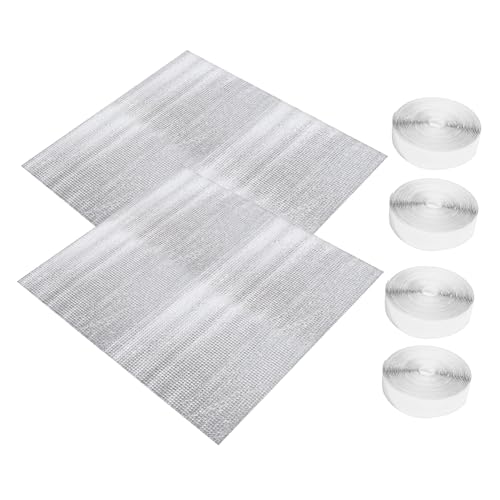 DIYEAH 2 Sätze Lüftungsdämmung dachdämmung abdeckung House Fan isoliertes Deckung Entlüftungsventilatorabdeckung Dachbodenlüftungsdämmabdeckung Dachlüfterabdeckung Aluminium Silber von DIYEAH