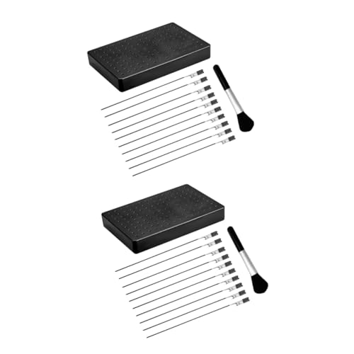 DIYEAH 2 Sätze Modellierwerkzeug mit Langlebigen Alligator-Clips und Stäben Praktische Halterung für Airbrush und DIY Basteln Inklusive Gummibeschichteter Spitzen für Hobby Malerei und von DIYEAH