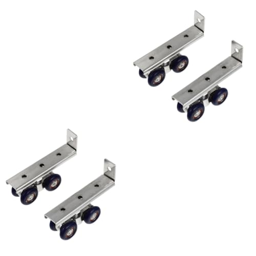 DIYEAH 2 Sätze Schiebetürrolle Eisen Verschleißfest Geräuscharm Rad Design Robust und Rostfrei Ersatzteil für Schrank Kleiderschrank Fenster Leicht zu Montieren Langlebig und Laufend von DIYEAH