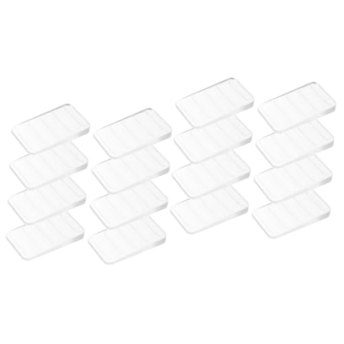 DIYEAH 2 Sätze Transparente Möbel Wasserwaage Unterlegscheiben Verstellbare Kunststoff Wedges Für Bettgestell Bücherregal Und Kommode Zur Stabilisierung Von Unebenem 8 Stück * 2 von DIYEAH