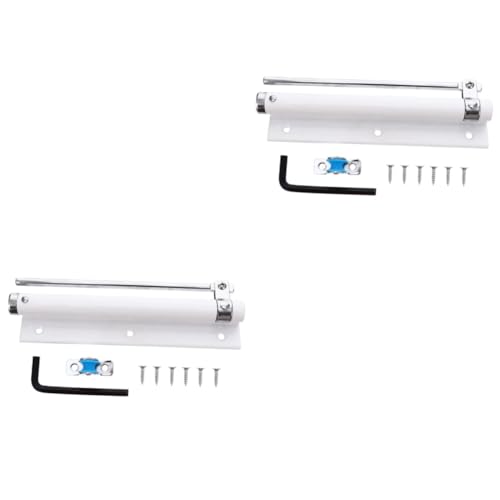 DIYEAH 2 Stck. Automatischer Türschließer Schwerlast Türpuffer mit Hydraulik für Ruhiges Schließen Wetterfest und Abriebfest Geeignet für Innen Außentüren Inklusive Großem Weißen von DIYEAH