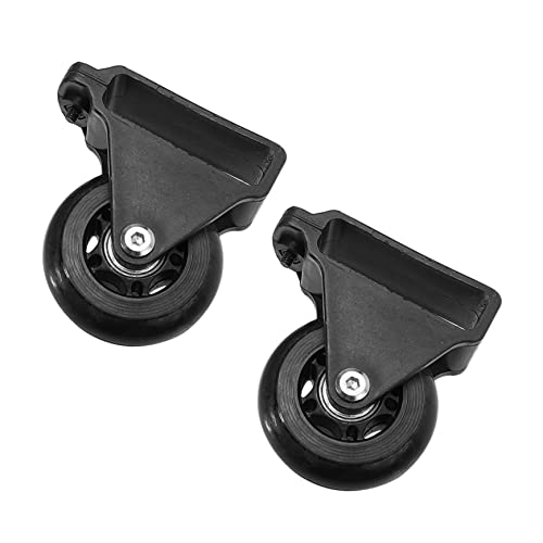 DIYEAH 2 Stück Aluminium Teleskopleiter Räder Teilig Faltbare Leiter mit Balance Stange Robuste Aluleiter Zubehör für Einfache und Sichere Verwendung von DIYEAH