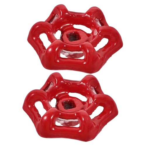 DIYEAH 2 Stück Austausch Spigot Handrad Ventilgriff aus Gusseisen Robustes Handrad für Absperrventile Geeignet für Garten Bad und Küche Einfache Montage Langlebig und Dicht von DIYEAH