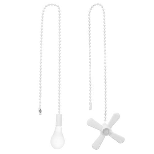 DIYEAH 2 Stück Fächerkettenzug: Dekorative Deckenventilatorketten mit kreativem – Mehrzweck-Vintage-Zugschnüre für Deckenleuchten von DIYEAH