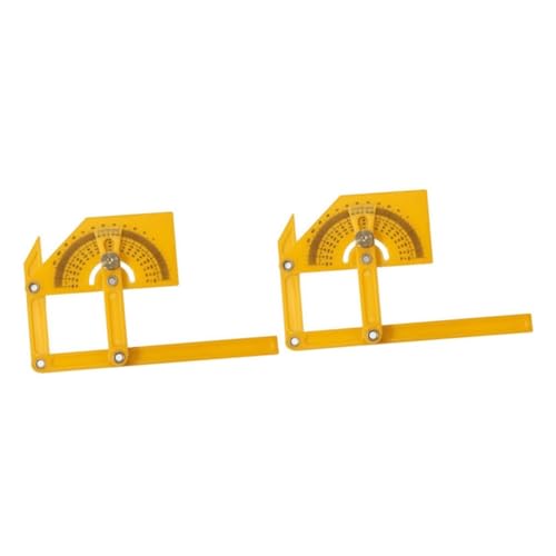 DIYEAH 2 Stück Holzbearbeitung Winkelmesser Protractor Präzises Einstellbares Messlineal für Innen Außenwinkel Kunststoff Winkelfinder mit Feingradierung - Robustes Design mit DIYEAH 2 Stück Holzbearbeitung Winkelmesser Protractor Präzises Einstellbares Messlineal für Innen Außenwinkel Kunststoff Winkelfinder mit Feingradierung - Robustes Design mit von DIYEAH