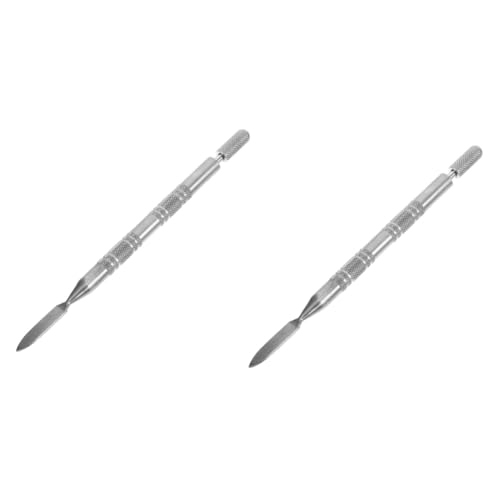 DIYEAH 2 Stück Kantenlackstift handwerkzeug lederbearbeitung Werkzeug Kantenfärbestift Ölnadelwerkzeug Textmarker Lederhandwerkswerkzeug selber Machen Lederpflegestift Rostfreier Stahl von DIYEAH