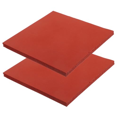 DIYEAH 2 Stück Kleine Quadratische Silikon-hitzeübertragungs-matten Hitzebeständig Wiederverwendbar Kompakt Isolierend für Sublimationsdruck Bügeln Hitzepressen Rot von DIYEAH