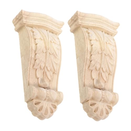DIYEAH 2 Stück Konsolen Für Türen: Holzkonsolen Im Europäischen Stil – Rustikale Dekorative Geschnitzte Onlays – Regalhalterungen Aus Massivholz Für Klassisches Innendesign DIYEAH 2 Stück Konsolen Für Türen: Holzkonsolen Im Europäischen Stil – Rustikale Dekorative Geschnitzte Onlays – Regalhalterungen Aus Massivholz Für Klassisches Innendesign von DIYEAH