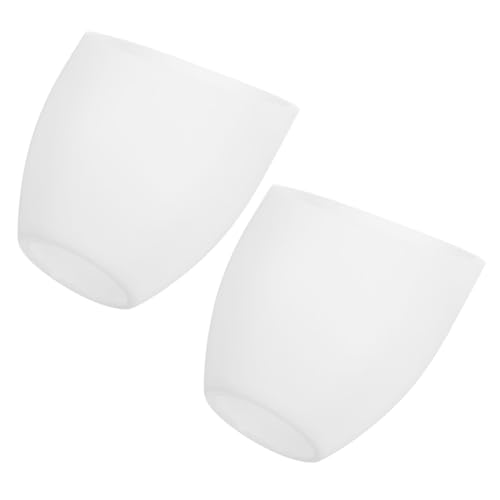 DIYEAH 2 Stück Kunststoff Lampenschirm Ersatz für Steh Tischlampen Halbrund Pferdeeisen Design Weiße Lampenabdeckung für Wohnzimmer Schlafzimmer Beleuchtung Zubehör von DIYEAH