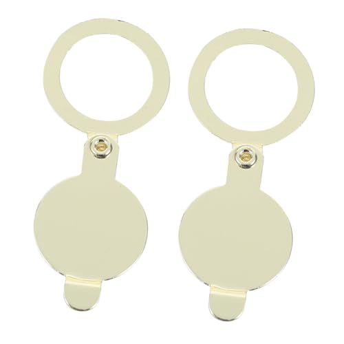 DIYEAH 2 Stück Kupfer Türspion Abdeckung Robuste Peephole Back Cover zum Schutz vor Unerwünschtem Kratzfeste Tür Gucklochabdeckung für Wohnung Hotel Sicherheits und Privatsphäre Schutz von DIYEAH