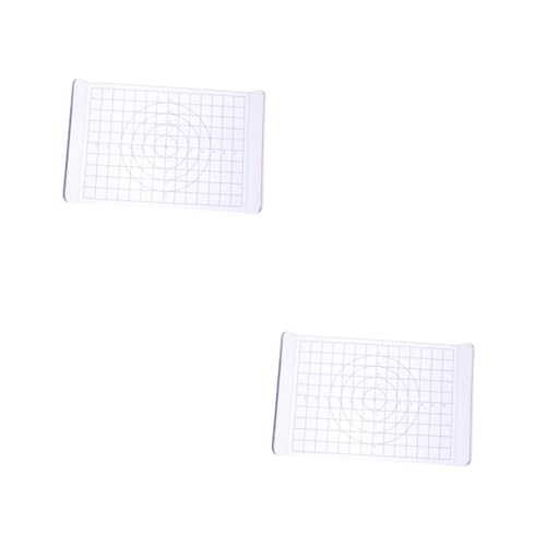DIYEAH 2 Stück Lehmplatte Polymer Clay Tools Tonplattenformen Tonplattenformung Modelliermasse Töpferscheibe Werkzeug Tonkeramik-Skulpturplatte Modellierplatte zum Basteln aus Ton Acryl von DIYEAH