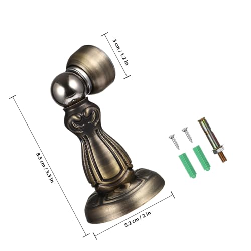 DIYEAH 2 Stück Magnetischer Türstopper aus Robustem Eisen mit Vintage bronzeoptik Starker Haltekraft für Leichte und Schwere Türen Anti fade Geeignet für Wand Bodenmontage im Wohnbereich von DIYEAH