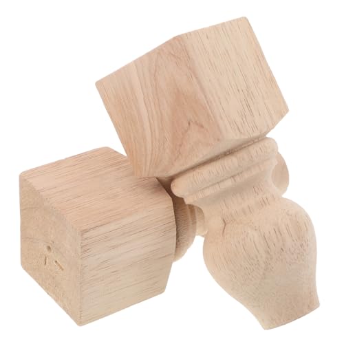 DIYEAH 2 Stück Massivholz Möbelbeine Quadratisch mit Künstlerischer Schnitzerei Robuste Sofabeine für DIY Möbel Einfache Montage Naturbelassen zum Streichen für Sofa Schrank Tisch und DIYEAH 2 Stück Massivholz Möbelbeine Quadratisch mit Künstlerischer Schnitzerei Robuste Sofabeine für DIY Möbel Einfache Montage Naturbelassen zum Streichen für Sofa Schrank Tisch und von DIYEAH