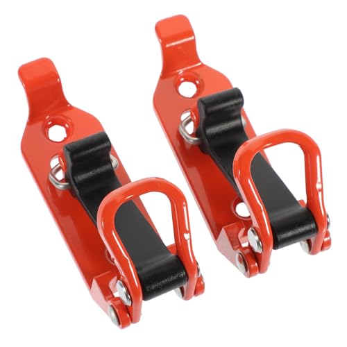 DIYEAH 2 Stück Metallhalterung für Dachträger Schaufelhalter Stabile Klemme Werkzeughalterung Klappbar Orange für Auto und Werkstatt von DIYEAH