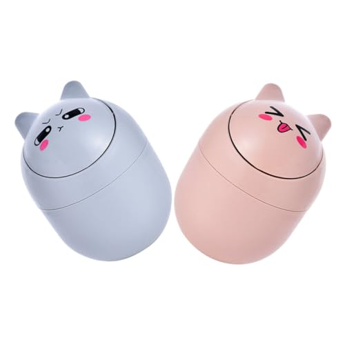 DIYEAH 2 Stück Mini Tischmülleimer im Cartoon Design für Büro und Zuhause Kompakter Abfalleimer für Schreibtisch und Schlafzimmer Praktischer und Leichter Mülleimer Rot DIYEAH 2 Stück Mini Tischmülleimer im Cartoon Design für Büro und Zuhause Kompakter Abfalleimer für Schreibtisch und Schlafzimmer Praktischer und Leichter Mülleimer Rot von DIYEAH