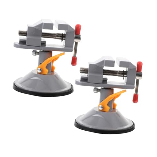DIYEAH 2 Stück Mini Tischschraubstock Drehbare Saugnapf Klemme für Metallbearbeitung Tragbar und Kompakt für Kleine Projekte und Werkstätten DIYEAH 2 Stück Mini Tischschraubstock Drehbare Saugnapf Klemme für Metallbearbeitung Tragbar und Kompakt für Kleine Projekte und Werkstätten von DIYEAH