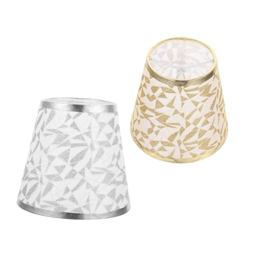 DIYEAH 2 Stück Modern Lampenschirm Stilvolle Dekoration für Tisch und Stehlampen Langlebig und Installieren für Wohnzimmer und Schlafzimmer von DIYEAH