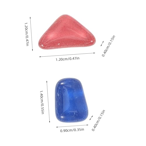 DIYEAH 2 Stück Mosaiksteine Glas Beutel Flach Rückseite DIY Bastelmaterial für Kreative Projekte Langlebig Vielseitig für Vase Geschenk Heimdekoration Kompatibel mit Flachen Oberflächen von DIYEAH