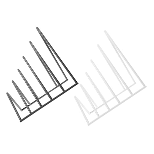 DIYEAH 2 Stück Multifunktionales Bücherregal Dreieckiger Desktop Organizer für Heimbüro Aufbewahrung von Büchern Zeitschriften und DIYEAH 2 Stück Multifunktionales Bücherregal Dreieckiger Desktop Organizer für Heimbüro Aufbewahrung von Büchern Zeitschriften und von DIYEAH