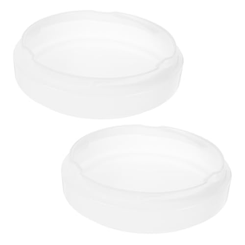 DIYEAH 2 Stück Runde Kunststoff Lampe mit Kuppel Design Deckenlampenschirm für Küche Bad und Balkon Robust und Geeignet für Verschiedene Beleuchtungsumgebungen von DIYEAH