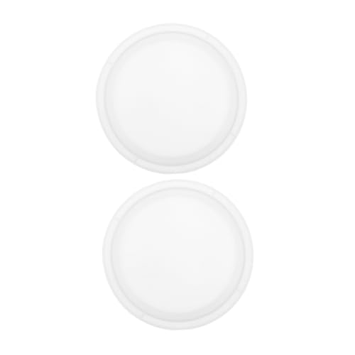 DIYEAH 2 Stück Runde Silikonform für Harzuntersetzer und Dekorative Tabletts Flexible Gießform für Diy Projekte und Heimdekoration von DIYEAH
