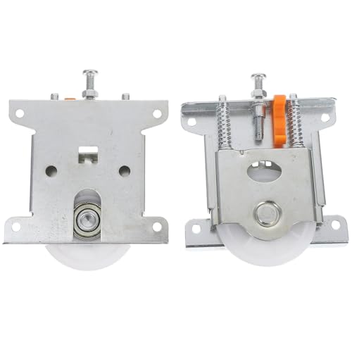 DIYEAH 2 Stück Spiegeltürrollenbaugruppe mit Gehäuse, Kugellagerrad, Schiebetürrolle, Ersatzbeschläge für Kleiderschrank, Silber DIYEAH 2 Stück Spiegeltürrollenbaugruppe mit Gehäuse, Kugellagerrad, Schiebetürrolle, Ersatzbeschläge für Kleiderschrank, Silber von DIYEAH