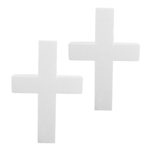 DIYEAH 2 Stück Teiliges Polystyrol Schaumstoff Kreuz zum Selbstgestalten Unbemalte Langlebige Bastelform für Religiöse Feierlichkeiten Kommunion Weihnachtsdekoration DIYEAH 2 Stück Teiliges Polystyrol Schaumstoff Kreuz zum Selbstgestalten Unbemalte Langlebige Bastelform für Religiöse Feierlichkeiten Kommunion Weihnachtsdekoration von DIYEAH