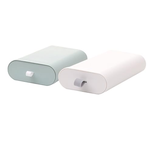 DIYEAH 2 Stück Teiliges Wandmontiertes Aufbewahrungsbox Multifunktionale Schubladen für Schreibtisch zur Organisation von Büromaterialien und Kosmetik Weiß Grün Klein DIYEAH 2 Stück Teiliges Wandmontiertes Aufbewahrungsbox Multifunktionale Schubladen für Schreibtisch zur Organisation von Büromaterialien und Kosmetik Weiß Grün Klein von DIYEAH