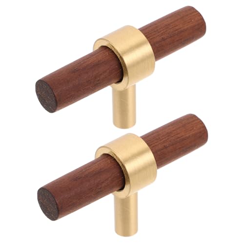 DIYEAH 2 Stück Türgriff Modern Minimalistisch Langer Schrankgriff für Küchenschränke und Kleiderschränke Holz Metalllegierung Rostfrei Einfach zu Montieren von DIYEAH