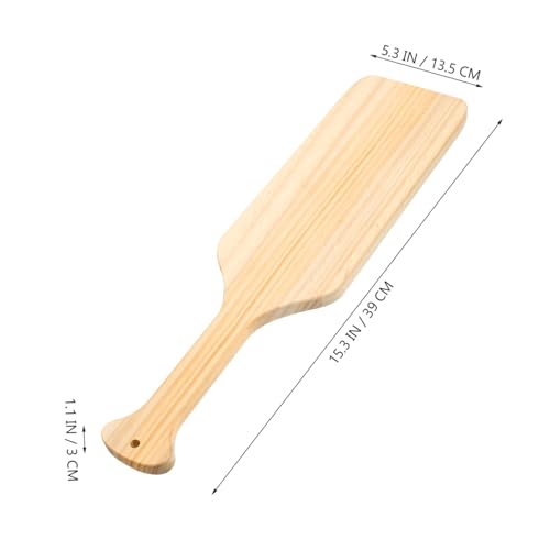 DIYEAH 2 Stück Unbehandelte Kiefernholz Paddel zum Bemalen DIY Bastelboards Leicht Robust mit Aufhängeloch für Kreative Holzdekoration von DIYEAH