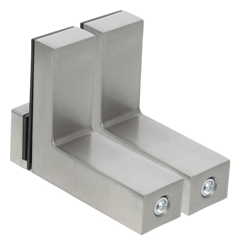 DIYEAH 2 Stück Verstellbare Glasregalhalterungen Robuste Wandmontage für Holzregale Geeignet für Dicke Stabile Unterstützung und Einfache Installation für Home Organisation von DIYEAH