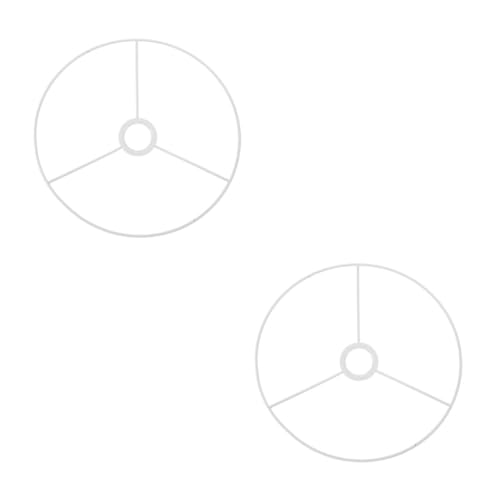 DIYEAH 2 Stück Vintage Lampenschirm Rahmen Runde Metallhalterung für Tischlampe Stehlampe Pendelleuchte Robust Installieren für DIY Beleuchtungslösungen von DIYEAH