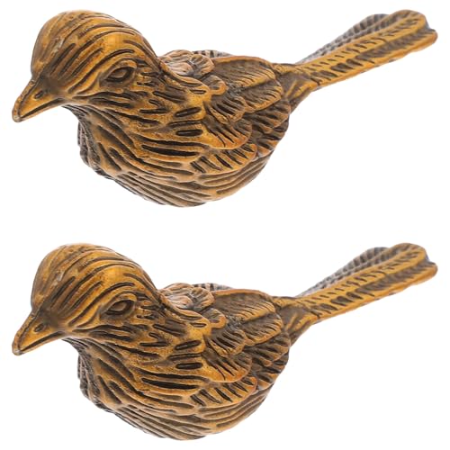DIYEAH 2 Stück Vogel-Schubladenknöpfe: Schrankgriffe aus Zinklegierung – Einzelloch – Kleiderschrank-Türgriffe, Tier-Möbelknöpfe für Küchenschrankkommode von DIYEAH