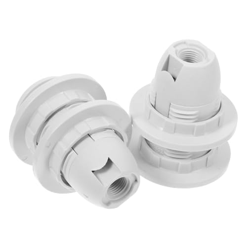 DIYEAH 2 Stück Vollgewinde Lampenfassung Schraubsockel Weiß für Tischlampe Stehlampe Kronleuchter Universeller Lampenhalter Schneller Lampenwechsel Einfach zu Montieren DIYEAH 2 Stück Vollgewinde Lampenfassung Schraubsockel Weiß für Tischlampe Stehlampe Kronleuchter Universeller Lampenhalter Schneller Lampenwechsel Einfach zu Montieren von DIYEAH