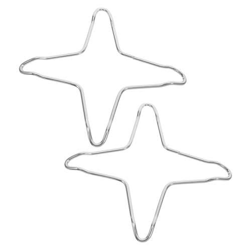 DIYEAH 2 Stück Wok Ring für Gasherd Rutschfester Kochtopf Ständer für Kleine Töpfe Milchpfannen und Kaffeekannen Universelles Zubehör für Gasherde von DIYEAH