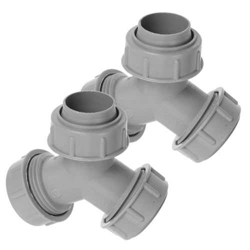DIYEAH 2 Stück Y Förmiger Abflussrohrverbinder PVC Adapter für Rohranschluss Platzsparender Küchenwaschbeckenanschluss für Geschirrspüler Waschmaschine Werkzeuglose Montage Langlebig und von DIYEAH