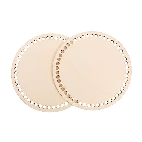 DIYEAH 2 Stück handgemachte DIY-Holzspäne Vorratskorb Deckenkorb Handtuchring Großer Korb Müll Abs Handgefertigt Handgezeichnetes Graffiti-Zubehör wecker DIY Tasche Holzsockel Korb unten von DIYEAH