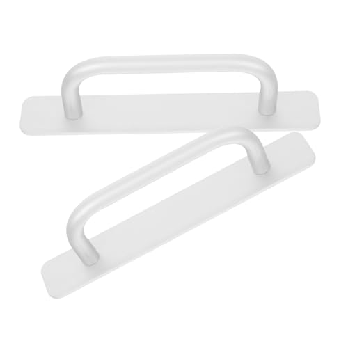 DIYEAH 2 Stücke Selbstklebende Aluminiumlegierung Möbelgriffe Bohrenfreie Tür Fenstergriffe für Balkon Schiebetüren Robuste Klebegriffe für Küchen- Kleiderschrank Schubladenmöbel von DIYEAH