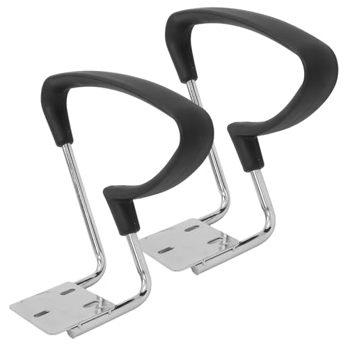 DIYEAH 2 stücke Bürostuhl Ring Arm Ersatzteile Zubehör Kunststoff Schwarz Armlehne Teil Zubehör Winkel Schreibtisch Stuhl von DIYEAH
