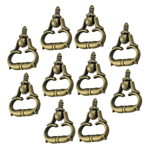 DIYEAH 20 Stck. Antike Mini Schubladengriffe Teiliges Zinklegierung Vintage Mini Thread Handles für Schrank Kommode Küchenschränke Robuste Rostfreie Griffe im Retro Stil von DIYEAH