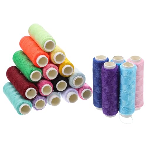 DIYEAH 20 Stück Polyester-Nähgarn: Verschiedene farbige Nähgarne für Handstickerei und Quilten – 109 Yards Sticken, Nähen, Basteln DIYEAH 20 Stück Polyester-Nähgarn: Verschiedene farbige Nähgarne für Handstickerei und Quilten – 109 Yards Sticken, Nähen, Basteln von DIYEAH