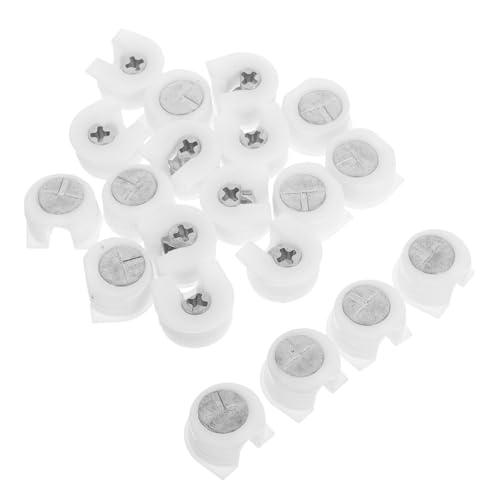 DIYEAH 20 Stück Teiliges Möbelverbinder set mit Verdeckten Camlocks aus Ferrolegierung und Kunststoff Stabile Schrankverbindung für Regalteiler Kleiderschränke und Moderne Möbel Weiß DIYEAH 20 Stück Teiliges Möbelverbinder set mit Verdeckten Camlocks aus Ferrolegierung und Kunststoff Stabile Schrankverbindung für Regalteiler Kleiderschränke und Moderne Möbel Weiß von DIYEAH