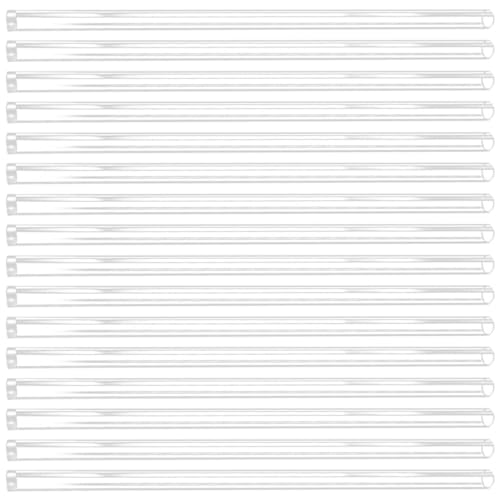 DIYEAH 20 Stück Transparente Lichtschläuche für Meteorlichter Schutzrohre für Outdoor LED Deko Ømm für Veranstaltungen und Stilvolle Dekorationen von DIYEAH