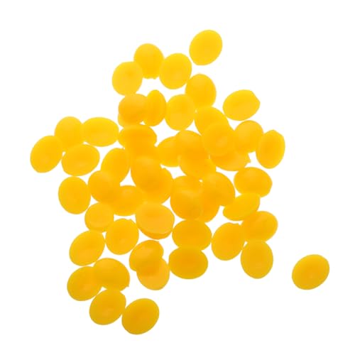 DIYEAH 200 Stück Gelbe Ovalnasen Acryl für DIY Plüschtiere Sicherheitsnasen für Amigurumi und Bastelprojekte Bastelzubehör für Kreativität und Handarbeit von DIYEAH