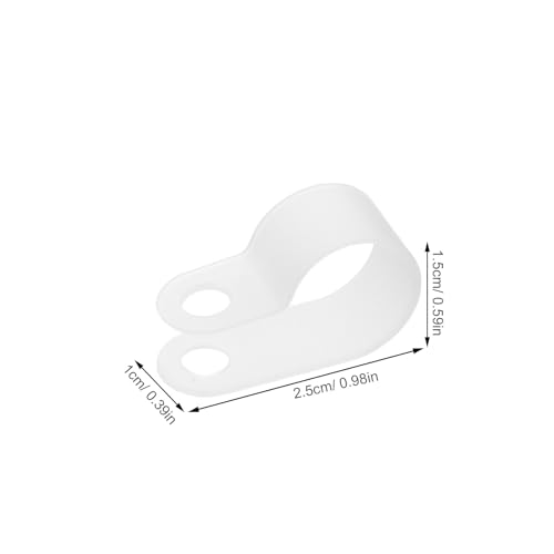 DIYEAH 200 Stück Lichtschlauch-Clips, 1,27 cm Lichtschlauch-Montageclips mit Schrauben – Kabelmanagement-Halter – Wandkabelbefestigung DIYEAH 200 Stück Lichtschlauch-Clips, 1,27 cm Lichtschlauch-Montageclips mit Schrauben – Kabelmanagement-Halter – Wandkabelbefestigung von DIYEAH