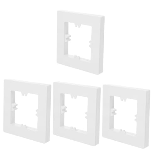 DIYEAH 24 Stck. Steckdosenabdeckung Weiß Wasserdichte Wandpaneel-abdeckungen zur Lückenreparatur und Dekorativen Sockelblenden für Schalterdosen Einfache Montage Vielseitig Einsetzbar von DIYEAH