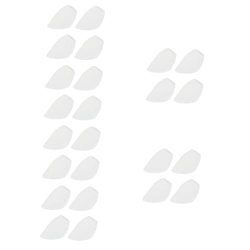DIYEAH 24 Weiße Kunststoff Lampenschirme Schräg Hufeisenförmig Modernes Design Langlebige Transparente Abdeckung für Wohnraumbeleuchtung Dekorative Diffuse Lichtstreuung von DIYEAH