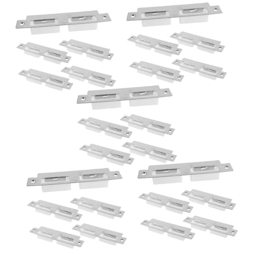 DIYEAH 25 Stck. Teiliges Tür-sicherheitsset Edelstahl Verstellbare Türschließbleche Tür-riegelverstärkung für Zimmertüren Einfache Montage Robuste Türrahmenverstärkung Innen und Außen von DIYEAH