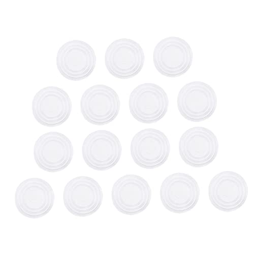 DIYEAH 250 Stück Tischset aus Glas Tischunterlage Pads Stoßstangen Essen Teetischversorgung Stoßfänger aus Glas für Tischplatten teatable Stoßstange aus Glas Gummi Transparent von DIYEAH